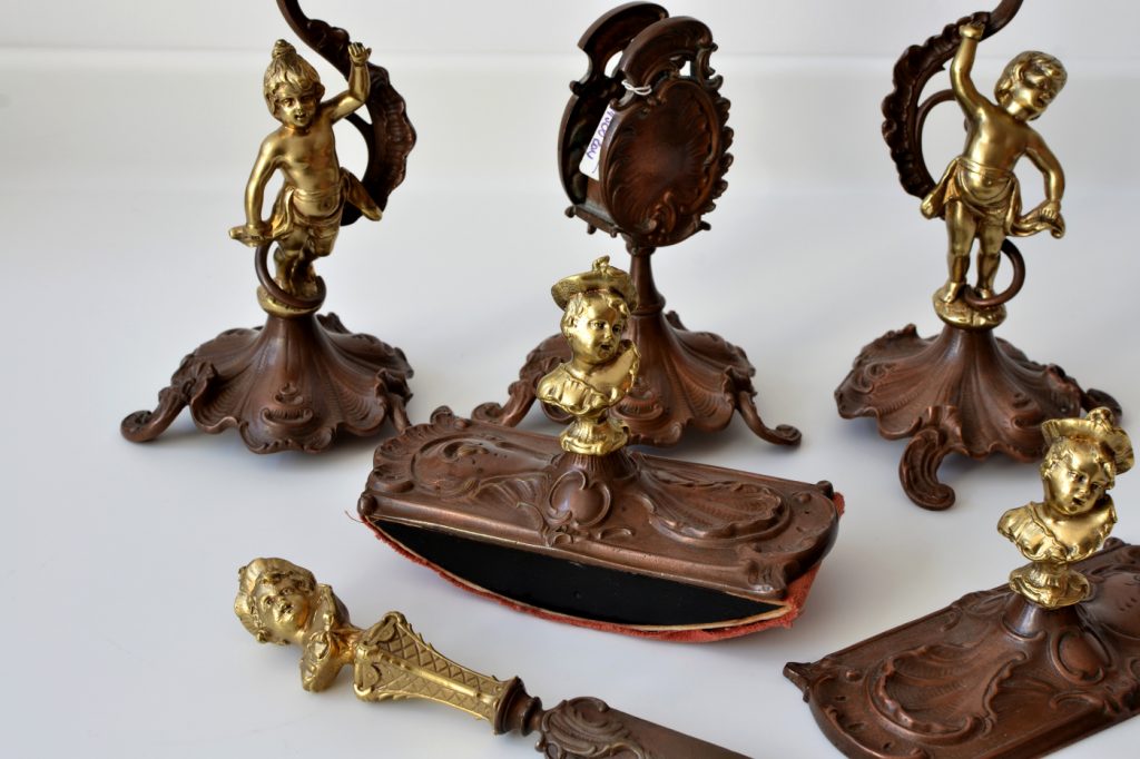 Set birou bronz aurit Set birou bronz aurit