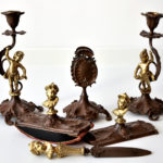 Set birou bronz aurit