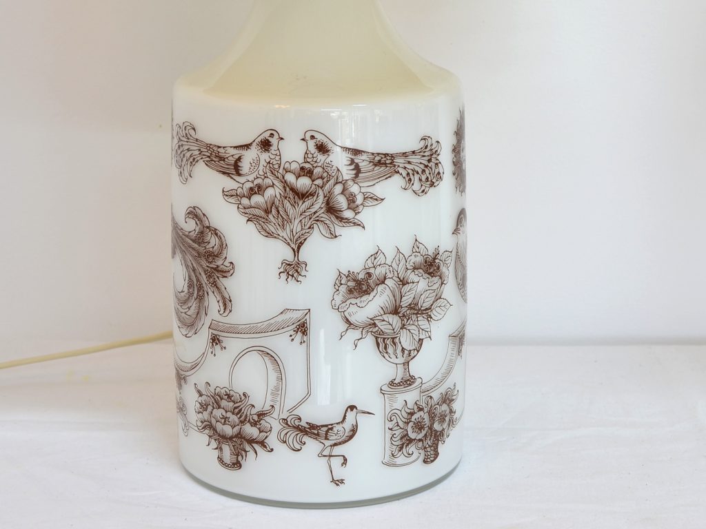 DSC_3582 Set veioze din sticla pictata ,motive pasari - imagine 4