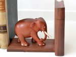 Opritor carti format din 2 statuete elefanti - imagine 3