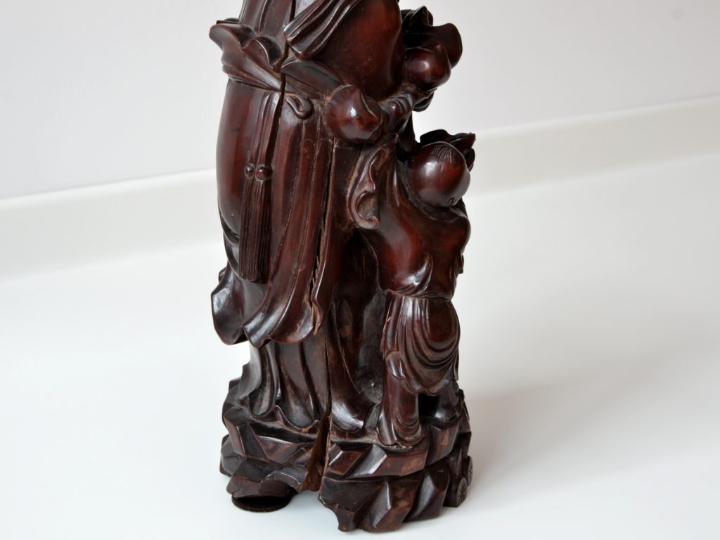 Statueta Inteleptul copiilor din lemn exotic