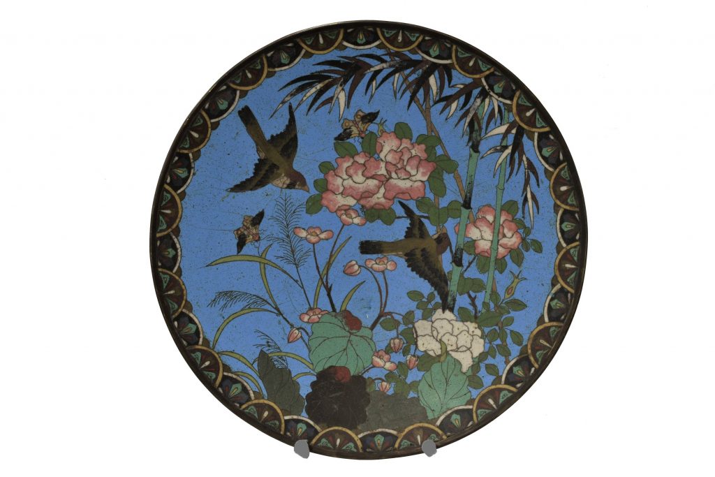 Farfurie cloisonne Sec. XVIII Farfurie cloisonne Sec. XVIII