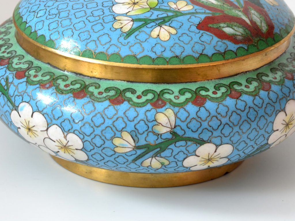 vas cloisonne (1) Vas cloisonne cu capac - imagine 3