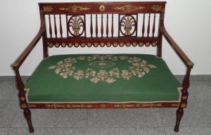 Bancheta lemn stil Napoleon III