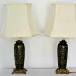 Set doua veioze din portelan dantelat