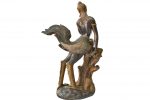 Statuie din bronz masiv zeita pasare Kinnara