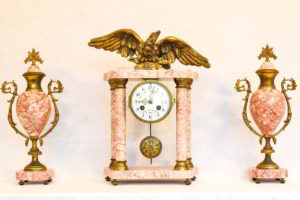 Ceas de semineu din marmura stil Empire