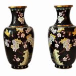Doua vaze cloisonne vechi