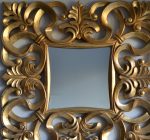 Oglinda cu rama din rasina