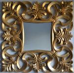 Oglinda cu rama din rasina