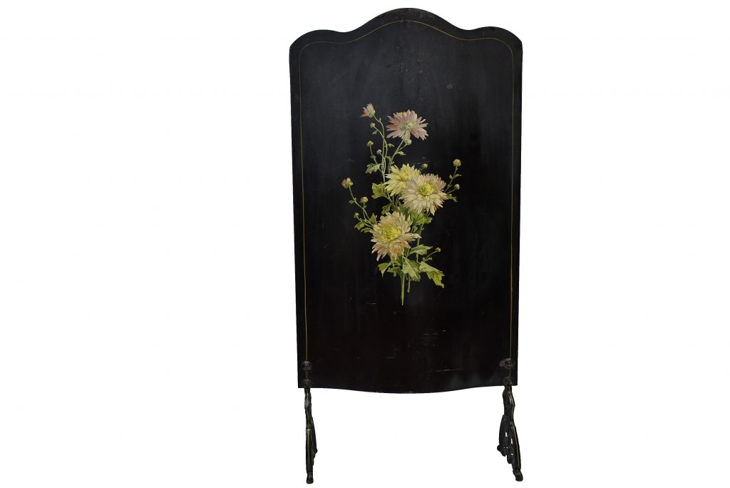 Ecran de semineu metalic pictat manual