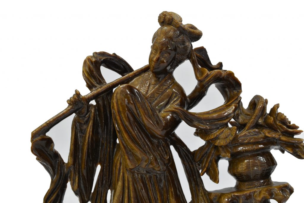 Statueta din piatra ochi de tigru