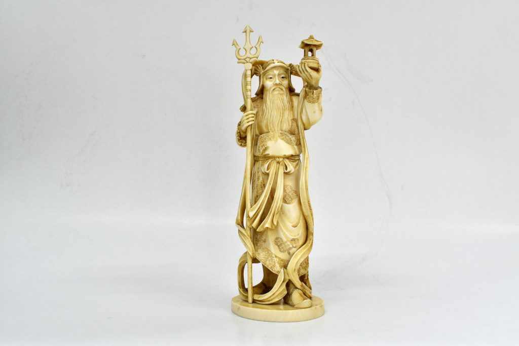 Statueta din fildes, Bishamon zeul războinicilor Statueta din fildes, Bishamon zeul războinicilor