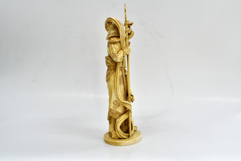 Statueta din fildes, Bishamon zeul războinicilor Statueta din fildes, Bishamon zeul războinicilor