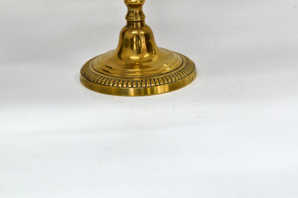 Sfesnic din bronz argintat cu 5 lumanari