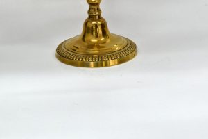 Sfesnic din bronz argintat cu 5 lumanari