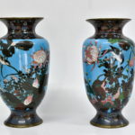 Set 2 vaze Cloisonne japoneze
