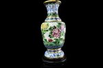 Vaze Cloisonne din bronz de mari dimensiuni
