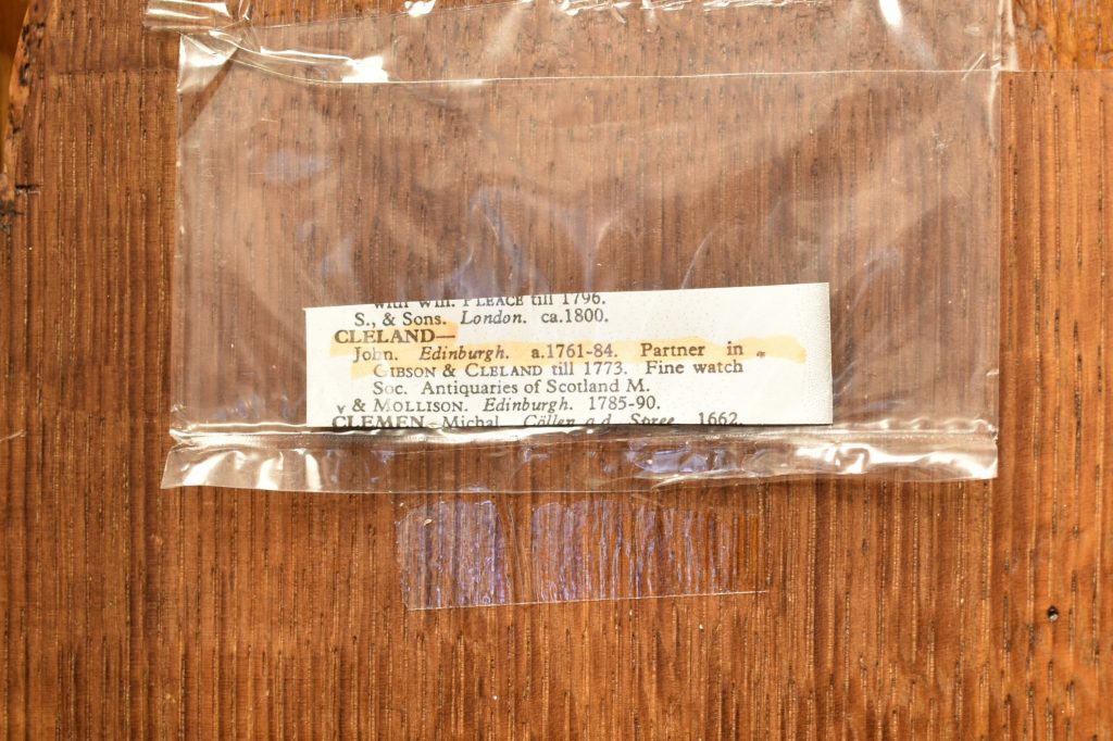 Pendula John Cleland Edinburgh