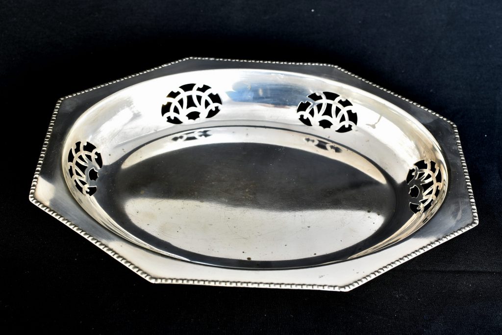 Tava alpaca argintata