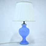 Veioza sticla bleu mata