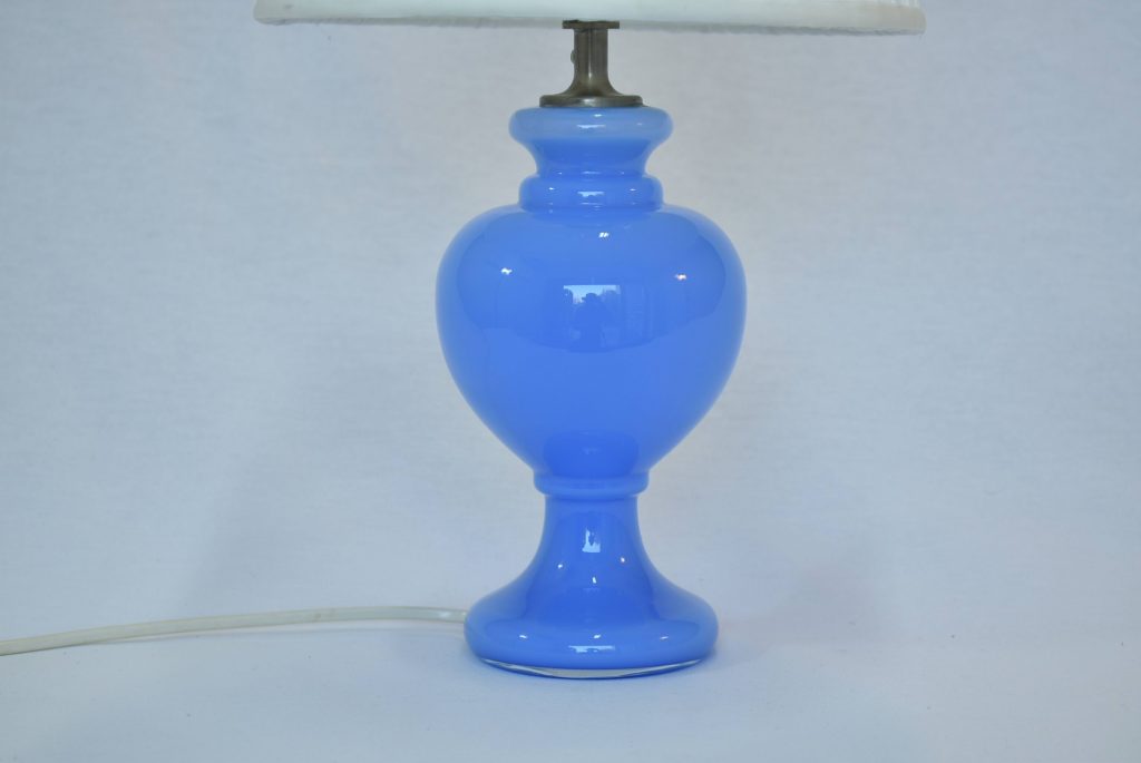 Veioza sticla bleu mata Veioza sticla bleu mata