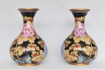 Vaza Cloisonne neagra