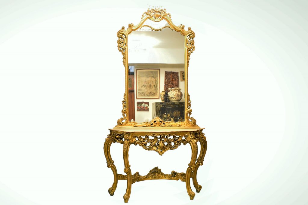 Set consola si oglinda baroc