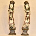 Pereche de statuete din fildes