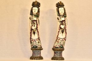 Pereche de statuete din fildes