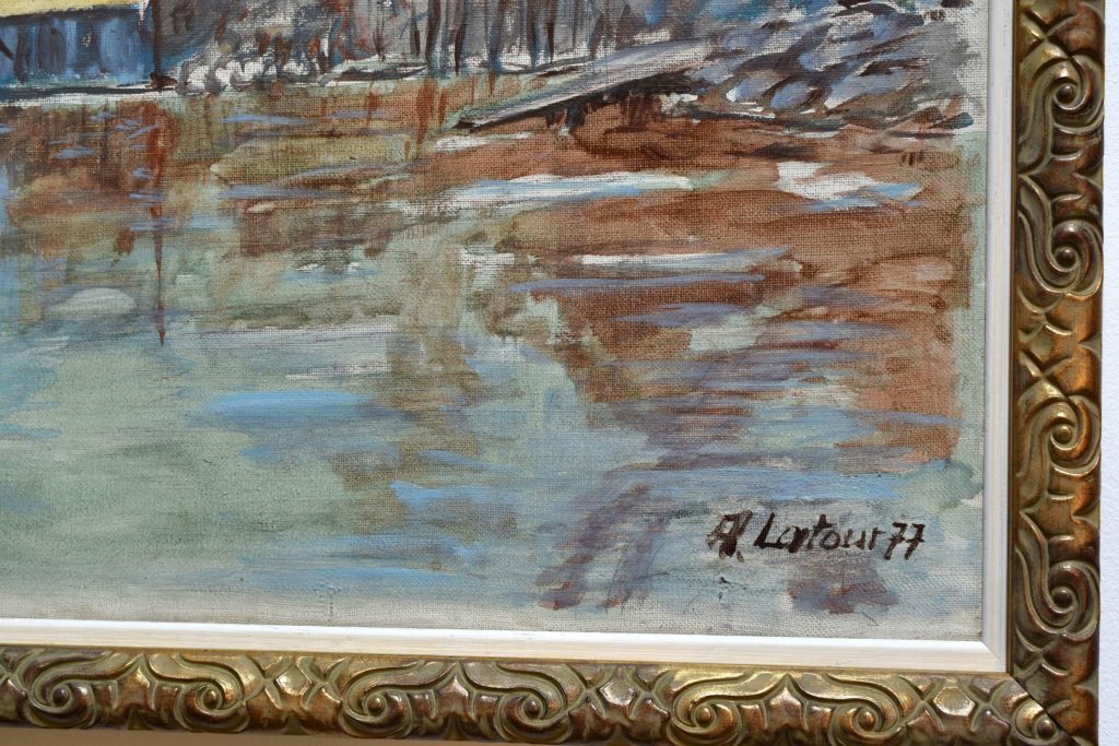 Tablou peisaj cu rau Tablou peisaj cu rau