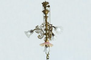 Lustra Art Nouveau cu scripeti