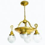 Lustra Art Nouveau cu 4 becuri