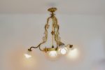 Lustra Rococo din bronz aurit