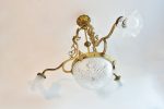 Lustra Rococo din bronz aurit