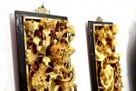 Set 2 panouri chinezesti aurite