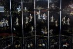 Paravan chinezesc cu aplicatii din fildes