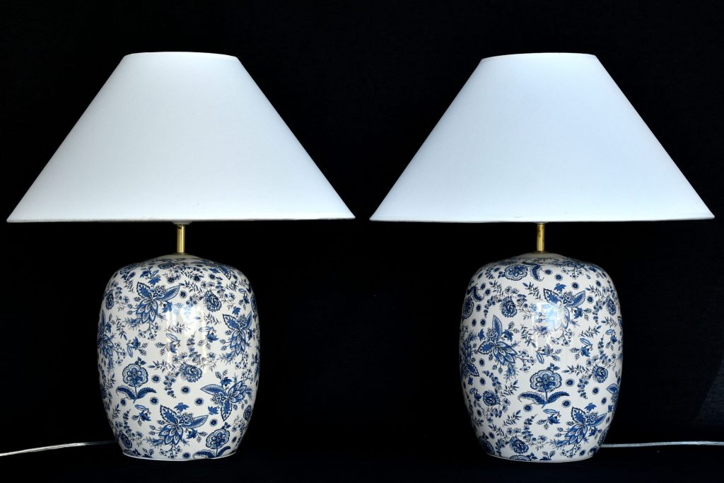 Set 2 veioze chinezești din ceramică Set 2 veioze chinezești din ceramică