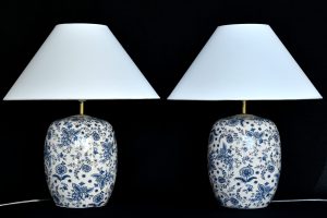 Set 2 veioze chinezești din ceramică