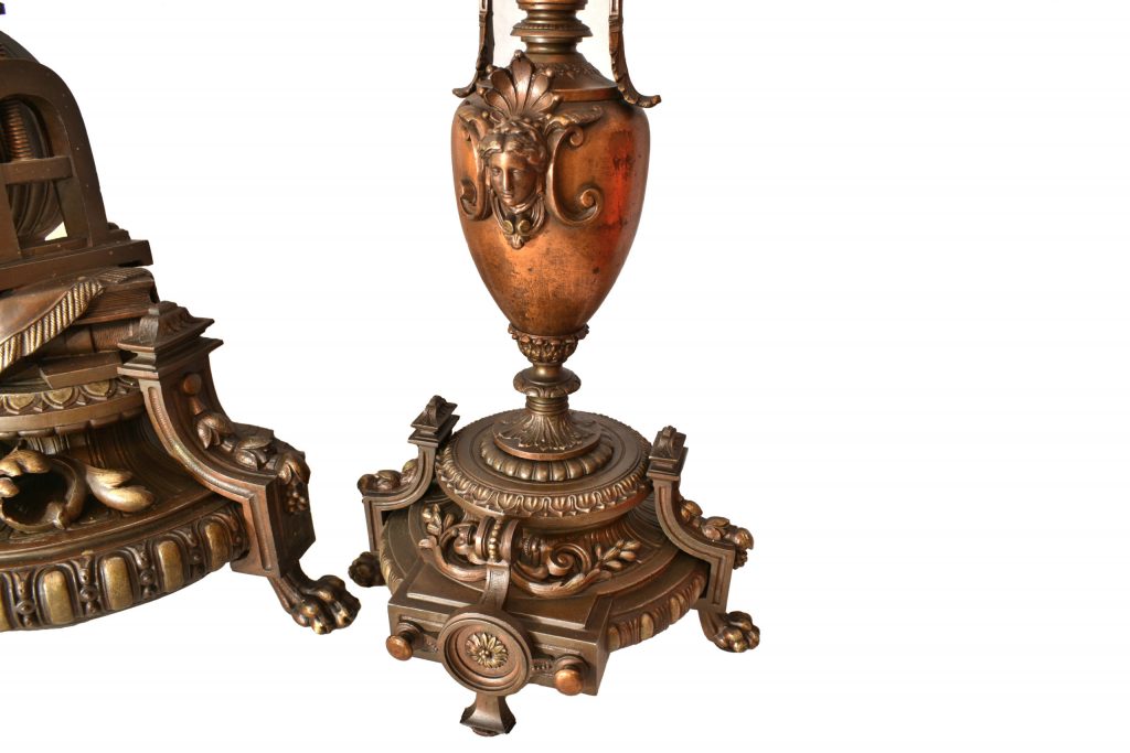 Set ceas cu statuie Leonardo Da Vinci