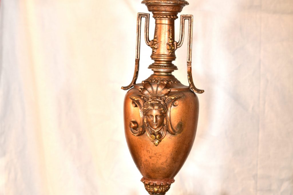 Set ceas cu statuie Leonardo Da Vinci