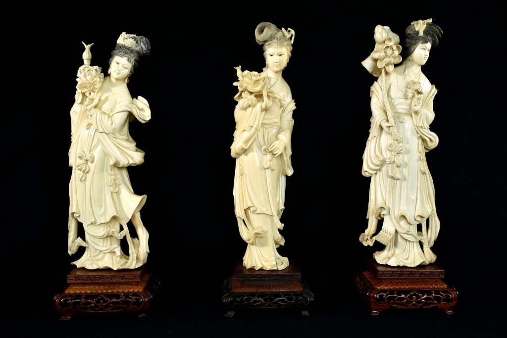 Statueta din fildes Guanyin(12) Statueta din fildes Guanyin