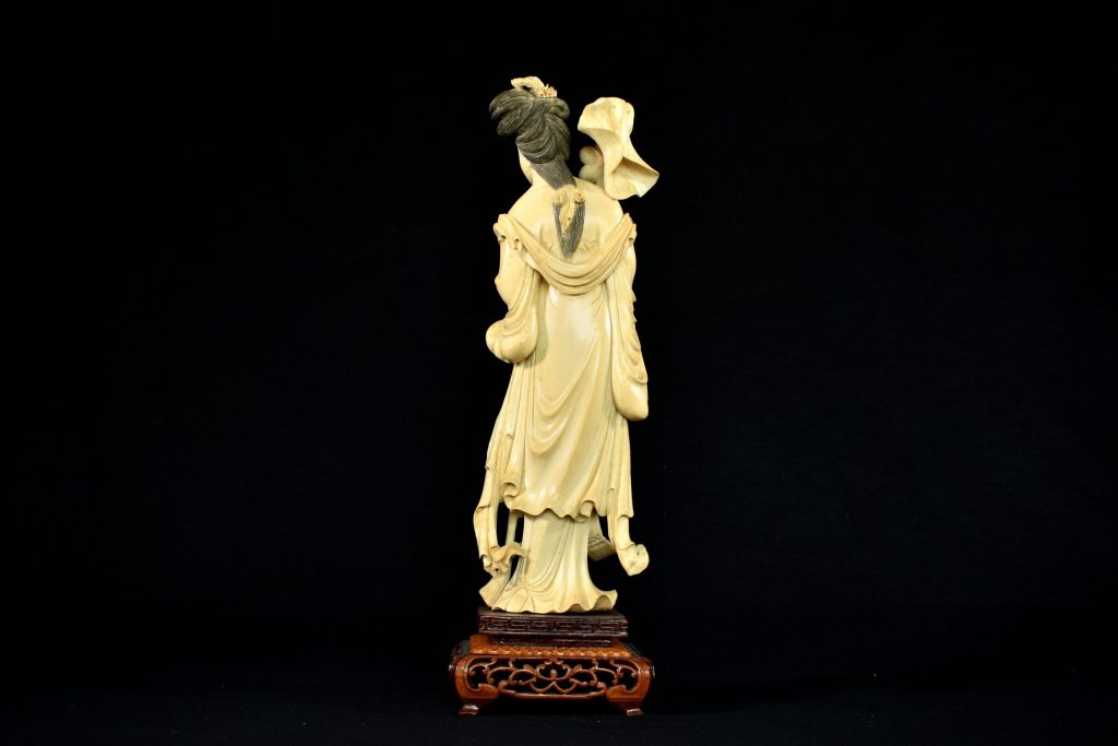 Statueta din fildes Guanyin(4) Statueta din fildes Guanyin