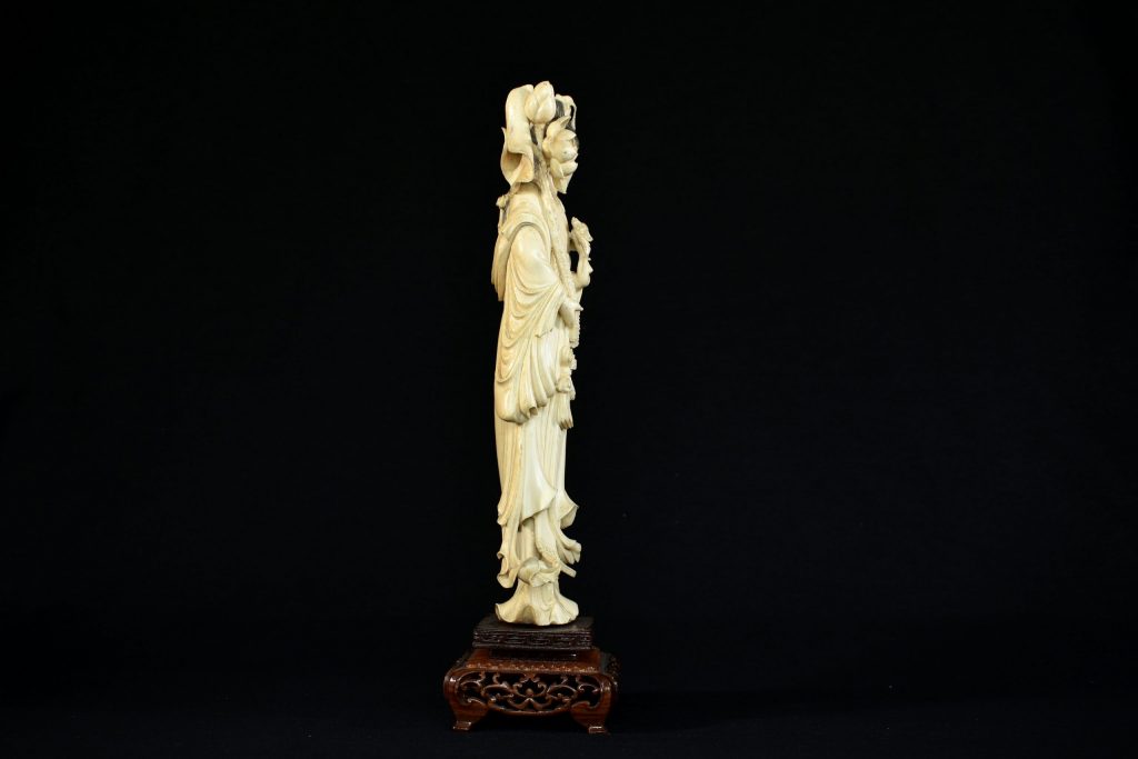 Statueta din fildes Guanyin(5) Statueta din fildes Guanyin