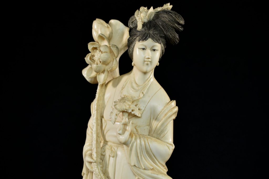 Statueta din fildes Guanyin(7) Statueta din fildes Guanyin