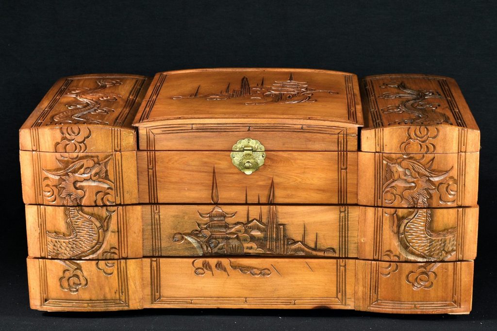 Caseta pentru bijuterii chinezeasca (1) Caseta pentru bijuterii chinezeasca