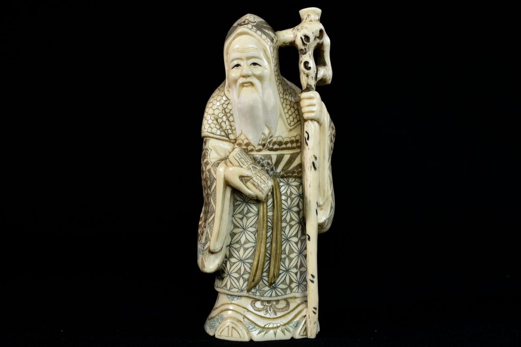 Statueta japoneza din fildes (1) Statueta japoneza din fildes