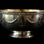 Fructiera art nouveau din argint