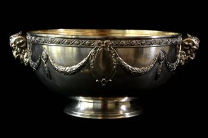 Fructiera art nouveau din argint