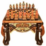 Masuta de sah din lemn exotic